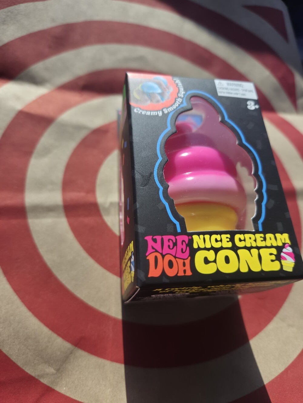 Pink NIB Viral Squishy Squish Needoh Nice Ice Cream Cone - 100% AUTHENTIC